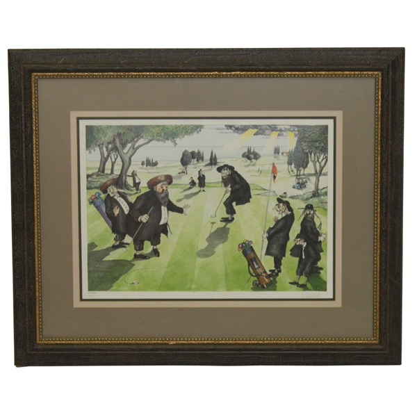 'The Perfect Putt' Ltd Ed 170/300 Lithograph Signed by Artist Martin Holt