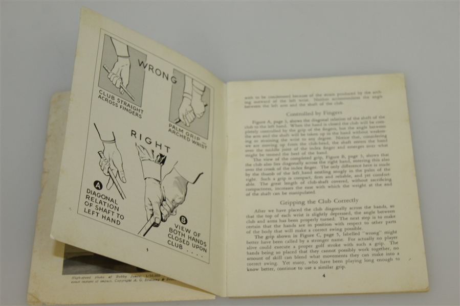 1935 Bobby Jones 'Rights and Wrongs of Golf' Booklet