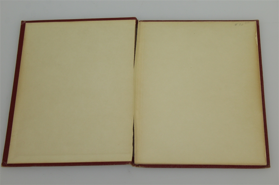 1935 Bobby Jones 'Rights and Wrongs of Golf' Book - Red Hardcover 