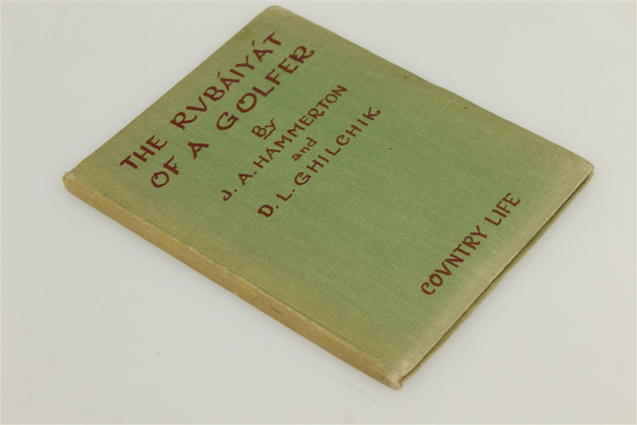 1946 'The Rubaiyat of a Golfer' Book by J.A. Hammerton