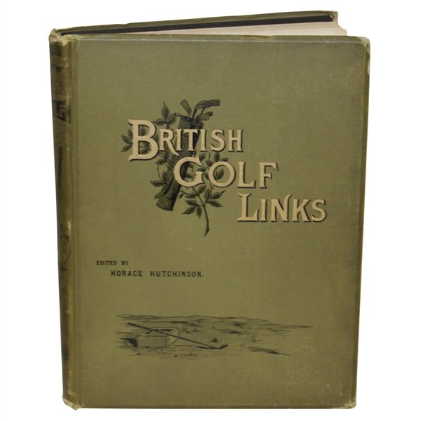 1897 1st Edition 'British Golf Links' Book by Horace Hutchinson - Very Good Condition