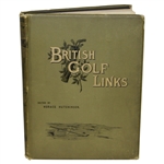 1897 1st Edition British Golf Links Book by Horace Hutchinson - Very Good Condition