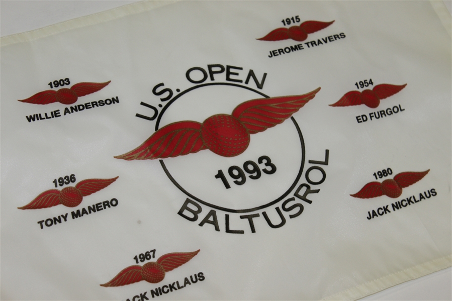 1993 US Open at Baltusrol Flag - Featuring Former Baltusrol Champions
