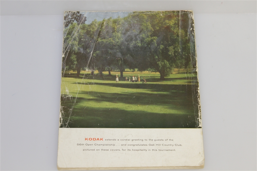 1956 US Open at Oak Hill Country Club Official Program - Cary Middlecoff Winner