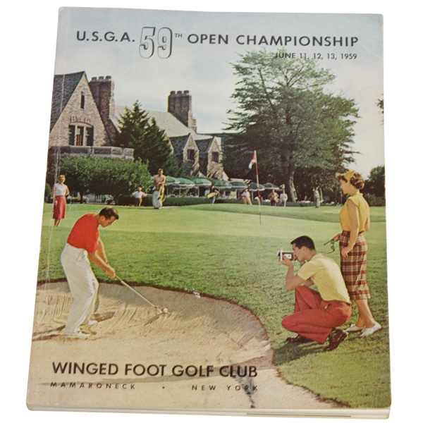 1959 US Open at Winged Foot GC Program - Billy Casper Winner