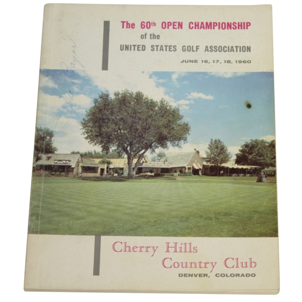 1960 US Open at Cherry Hills CC Official Program - Arnold Palmer Winner