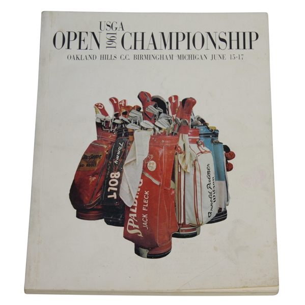 1961 US Open at Oakland Hills Program - Gene Littler Win