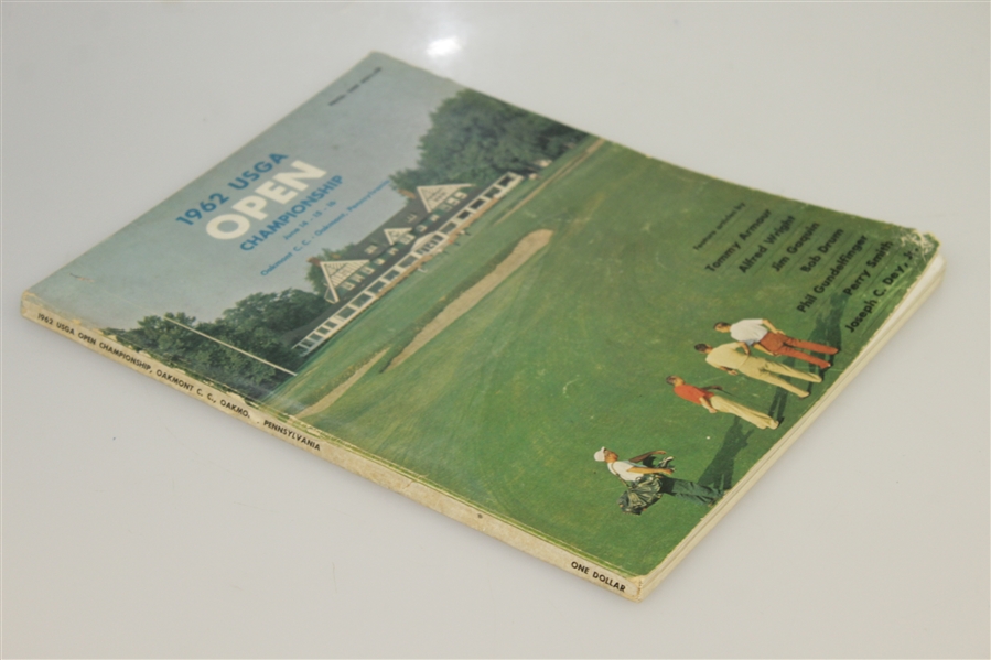 1962 US Open at Oakmont Country Club Program - Jack Nicklaus First PGA Win