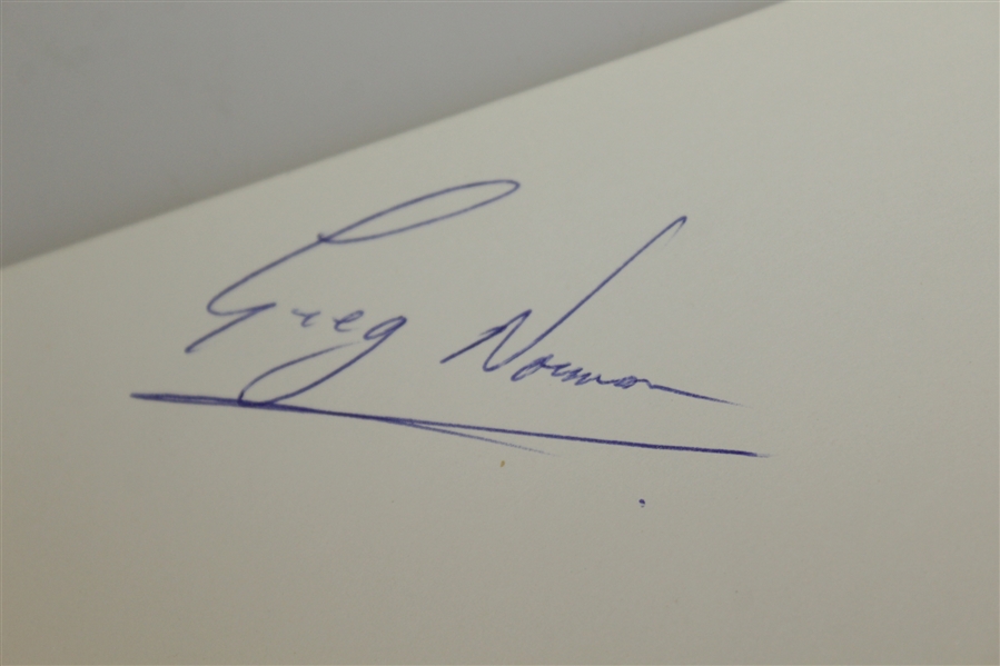 Greg Norman Signed Album Page - Early Signature JSA ALOA