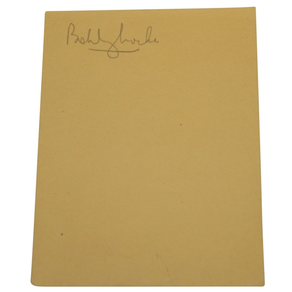 Bobby Locke Signed Album Page - 4-Time Open Championship Victor JSA #J47234
