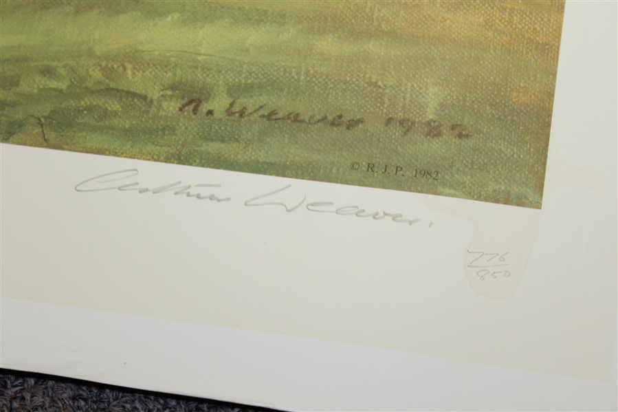 Arthur Weaver Signed Print of the 16th at St. Andrews Ltd. Ed. 776/850