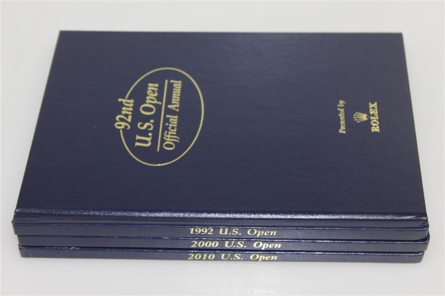 1992, 2000 & 2010 US Open Annuals by Rolex - Pebble Beach Grouping