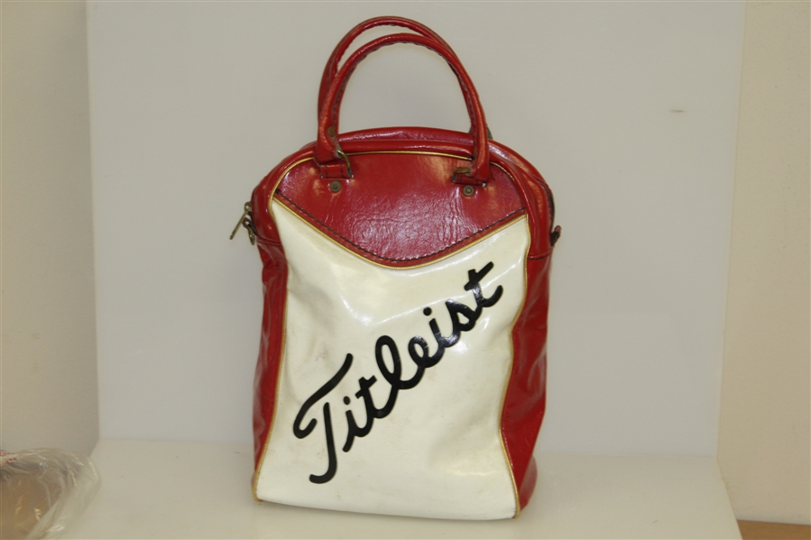 Titleist Leather Shag Bag - Classic Vintage Look