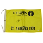 Jack Nicklaus Signed 1970 Open Championship Flag at St Andrews w/ 1966-70-78 Inscription JSA Full Z93636
