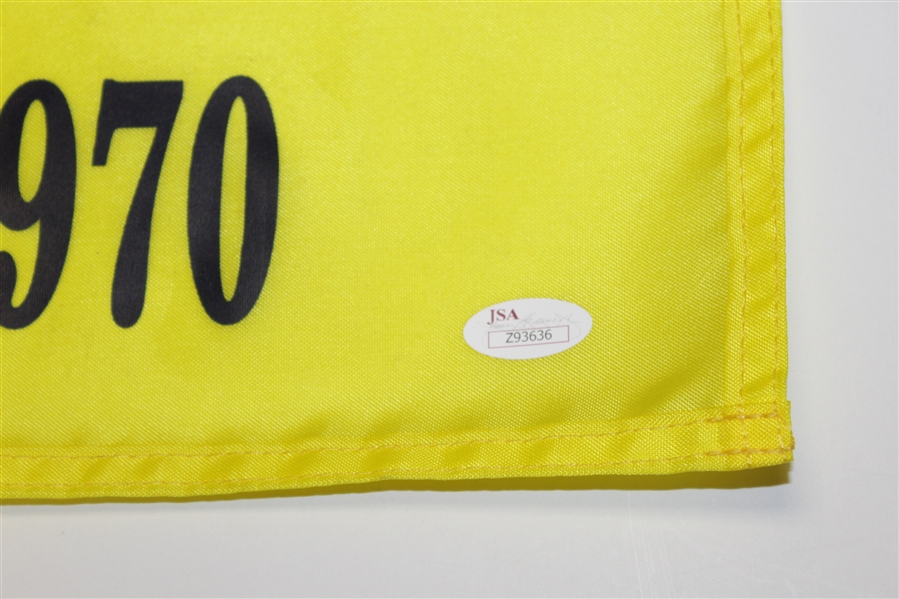 Jack Nicklaus Signed 1970 Open Championship Flag at St Andrews w/ '1966-70-78' Inscription JSA Full Z93636
