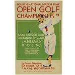 1920s Fourth National Match Play Open Golf Championship in San Fran Broadside - Vibrant Graphics 