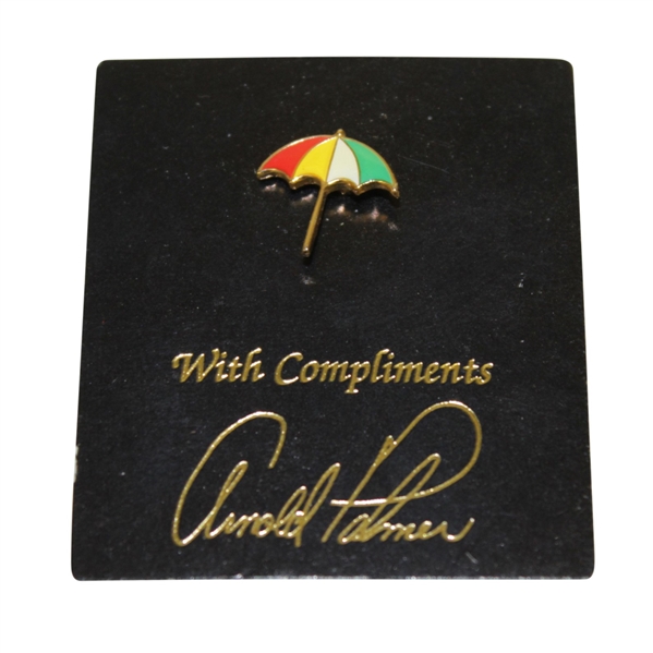 Arnold Palmer Umbrella Logo Pin on Original Backing