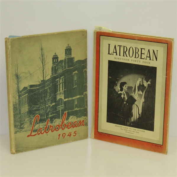 Arnold Palmer High School Yearbooks - 1944 Freshman & 1945 Sophomore 'Latrobean' 