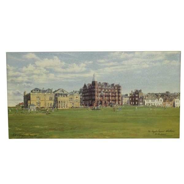 The Royal & Ancient St Andrews Clubhouse Artist Proof Painting by Artist Bill Waugh #2/25