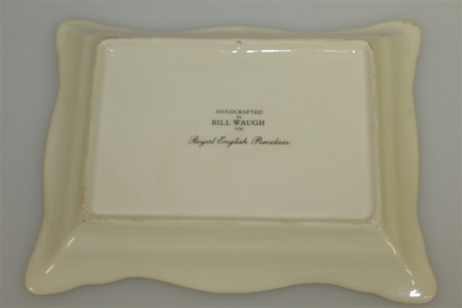 Pittsburgh Field Club Royal English Porcelain Dish Handcrafted by Artist Bill Waugh 