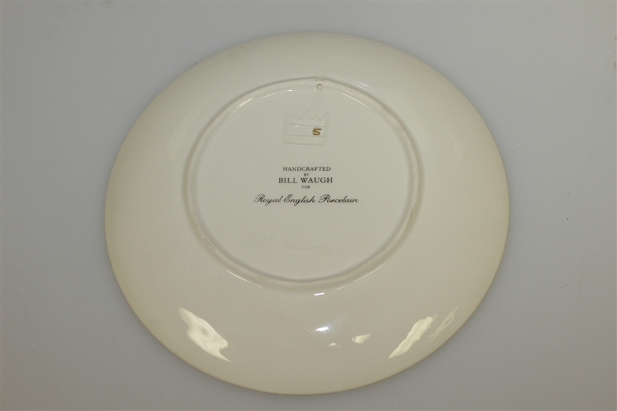 1995 Open Championship at St Andrews Decorative Porcelain Plate by Bill Waugh - Palmer's Last