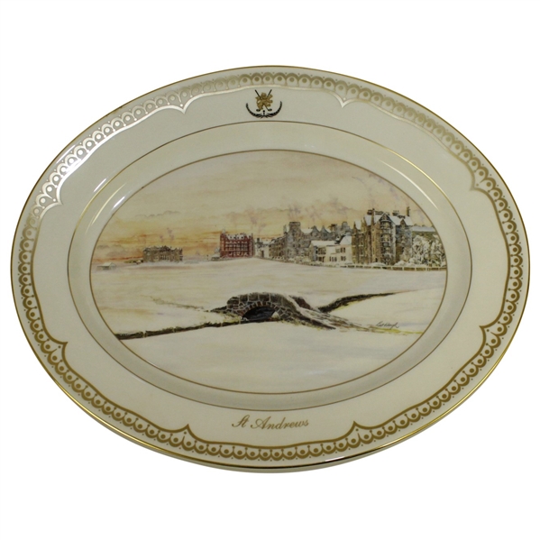 St Andrews Millenium Collection Plate by Bill Waugh - Aynsley Fine Bone China /2000