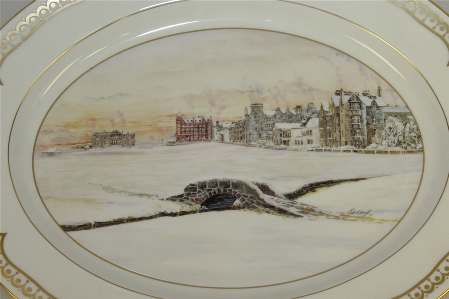 St Andrews Millenium Collection Plate by Bill Waugh - Aynsley Fine Bone China /2000