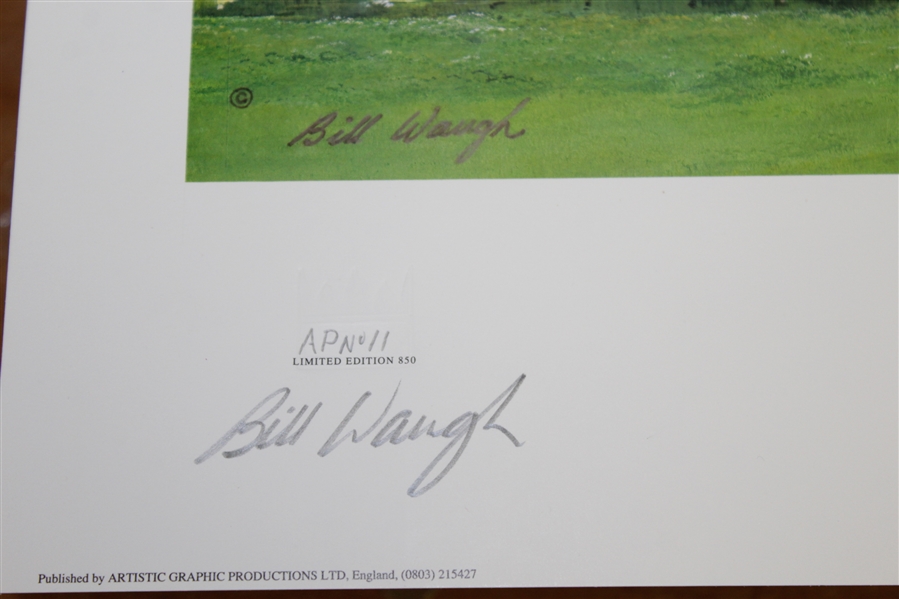 Bill Waugh Artists Proof #11! - Augusta 11th Green RTJ Collection Signed by Jones & Waugh JSA ALOA
