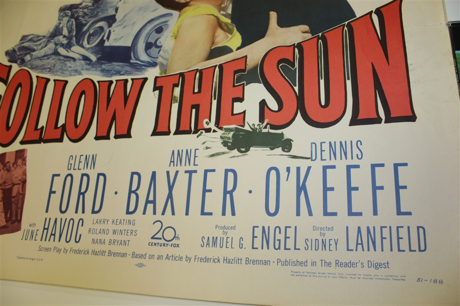 Authentic 'Follow the Sun' Ltd Ed Theatrical Release Movie Litho-Poster