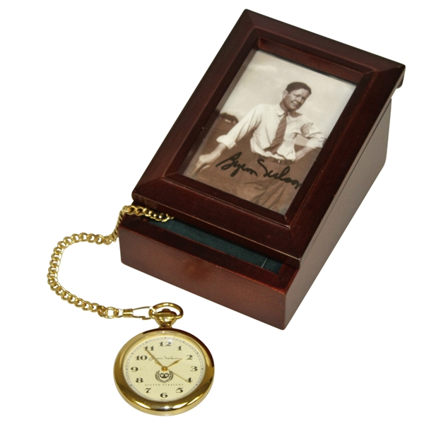Byron Nelson Gold 'Eleven Straight' Ltd Ed Pocket Watch w/ Signed Box JSA ALOA
