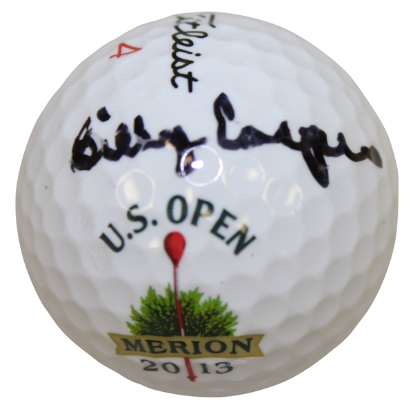 Billy Casper Signed 2013 US Open at Merion Logo Golf Ball JSA ALOA