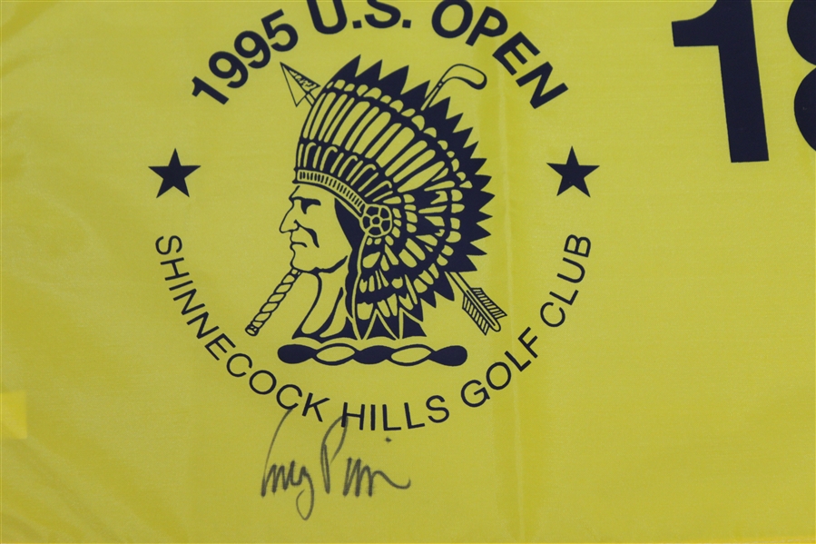 Corey Pavin Signed 1995 US Open Championship at Shinnecock Hills GC Flag JSA ALOA