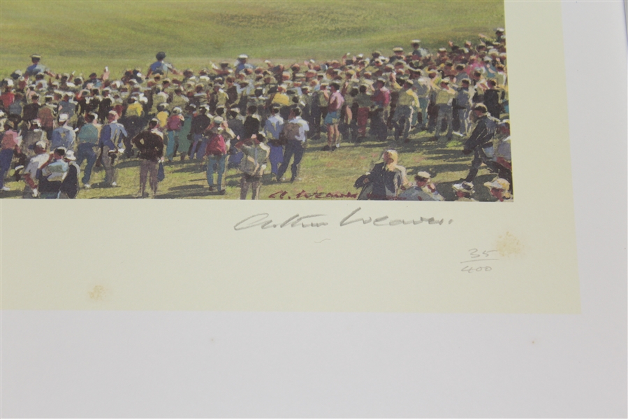 'The Final Green' Open Championship at St Andrews Print 35/400 Signed by Artist Arthur Weaver