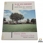 1960 US Open at Cherry Hills CC Official Program - Arnold Palmer 2nd Major Victory