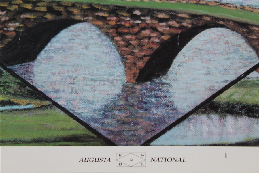 Augusta National Ltd Ed Print by Artist Jay Golden in 1997 Featuring Amen Corner
