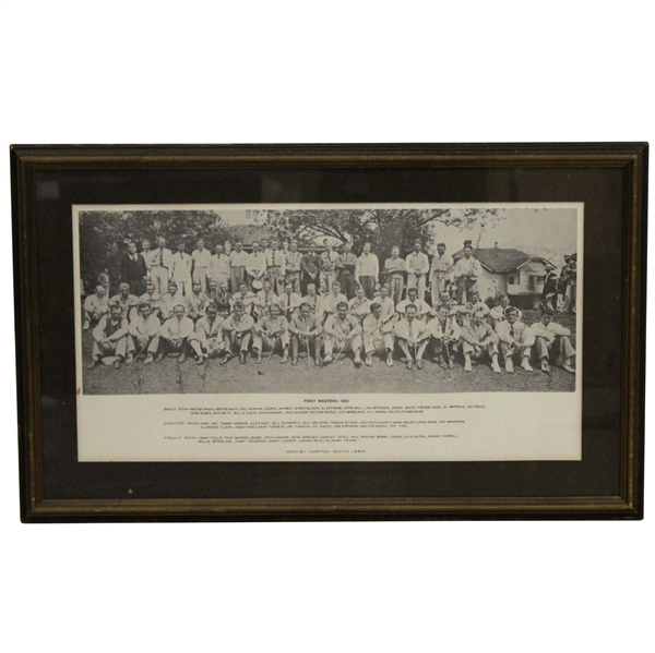 1935 Augusta Invitational Tournament (Masters) Field Photo - Framed