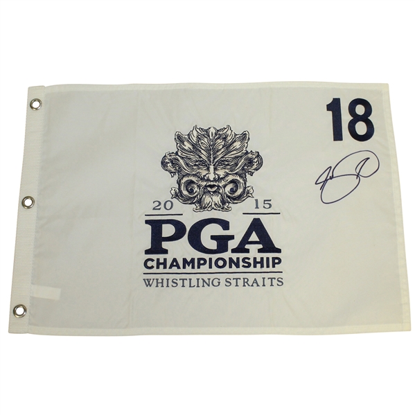 Jason Day Signed 2015 PGA Championship at Whistling Straits Embroidered Flag JSA ALOA