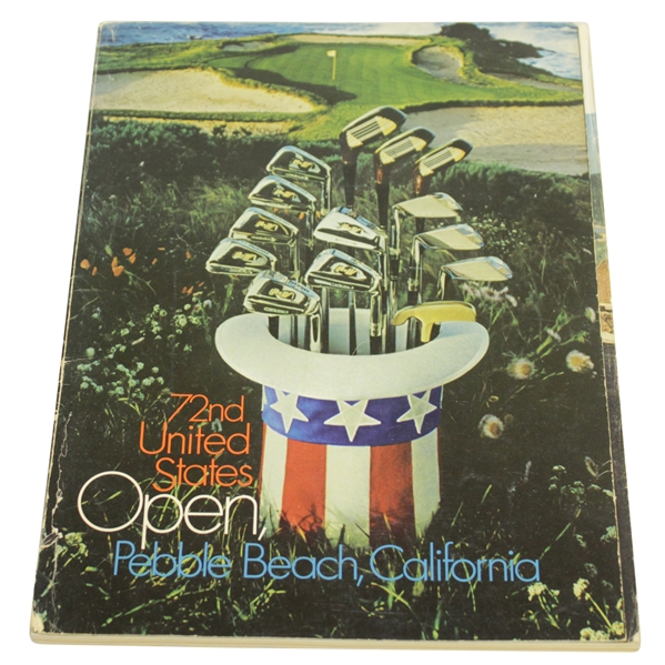 1972 US Open at Pebble Beach Program - Jack Nicklaus Victory