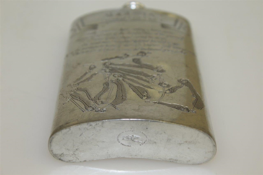 Augusta National Golf Club English Pewter Golf Flask - Excellent Condition