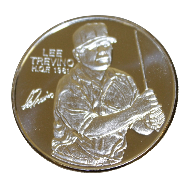 Lee Trevino World Golf Hall of Fame .999 Silver Coin / Medallion 