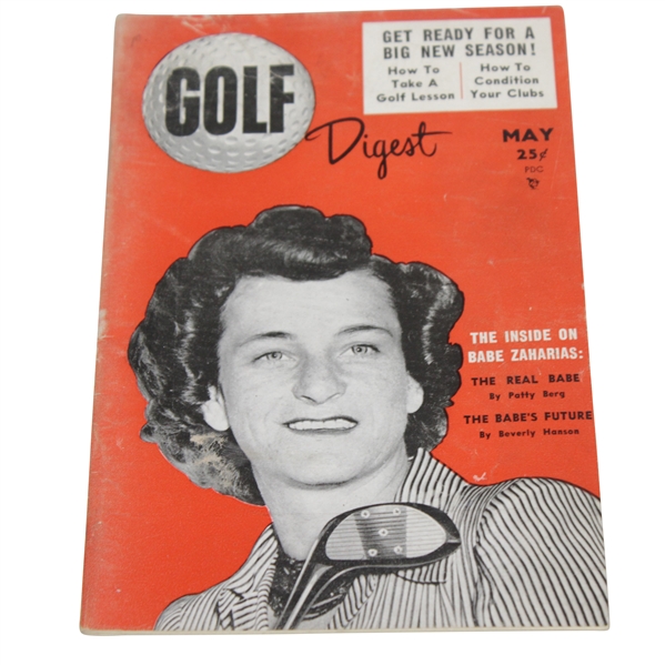 Babe Zaharias Golf Digest Cover Magazine