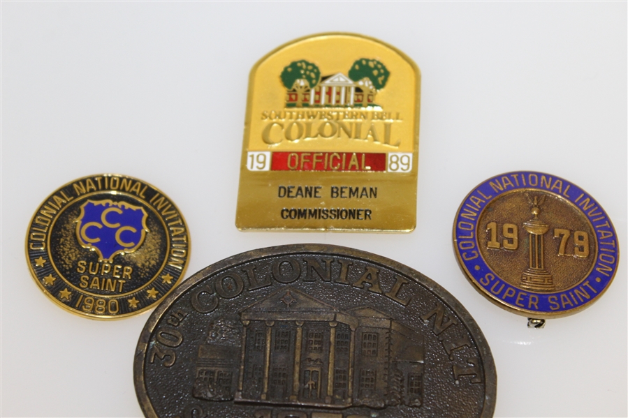 Deane Beman's Six Colonial Badges - Various Years