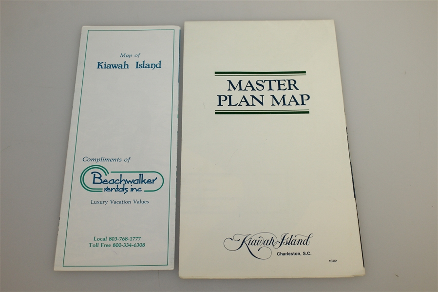 Early Kiawah Island Master Plan Foldout Double-Sided Map