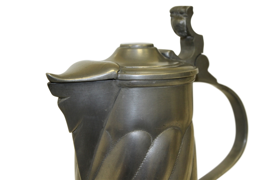 1902 Turnaway Brook GC Pewter Trophy Pitcher - Mixed Foursome Medal Play Tournament