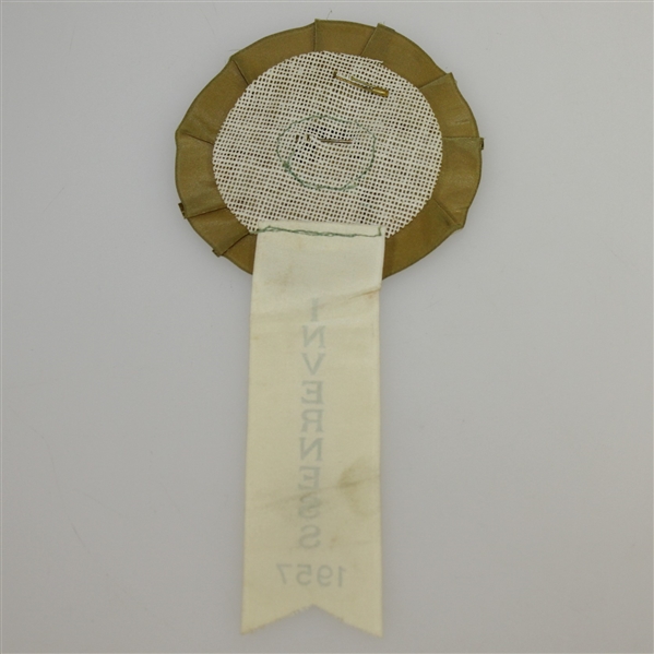 1957 US Open at Inverness Honored Guest Button with Ribbon