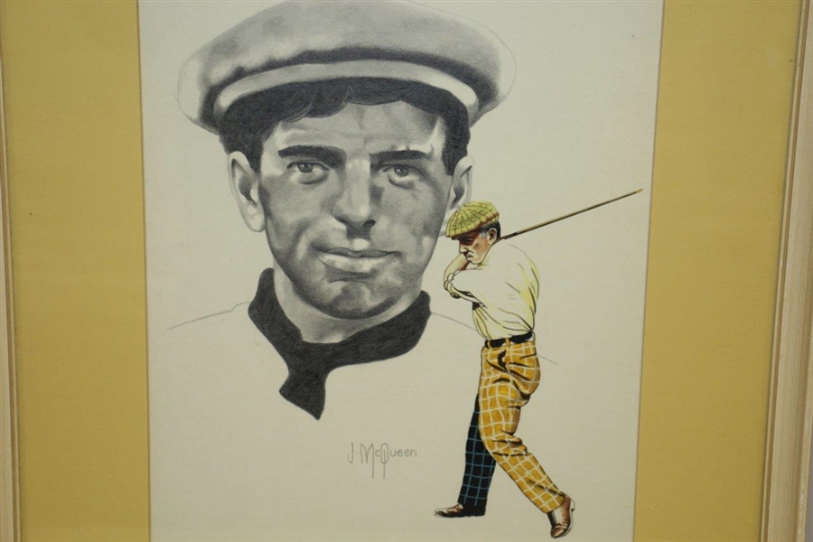 Willie Anderson Original Charcoal And Watercolor Artwork by Artist J. McQueen