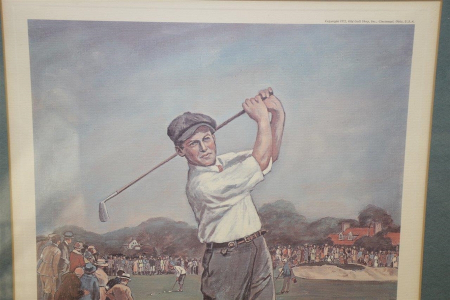 1972 Bobby Jones Ltd Ed. Print by 'The Old Golf Shop' Feat. Merion Cricket Club - 400/1000