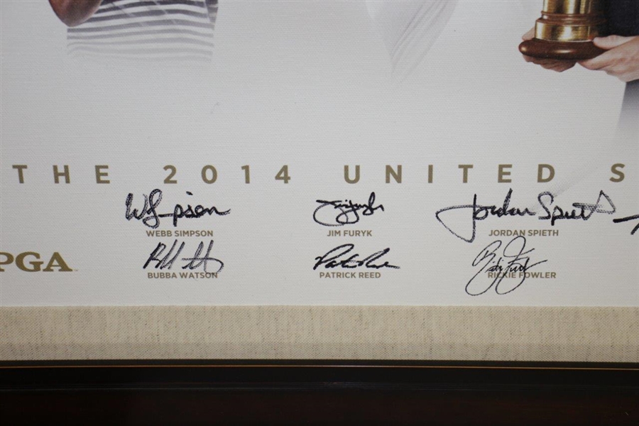 2014 Ryder Cup Team Signed Canvas by T. Watson, Spieth, Mickelson, Fowler, Reed Etc. FULL JSA #Z91304