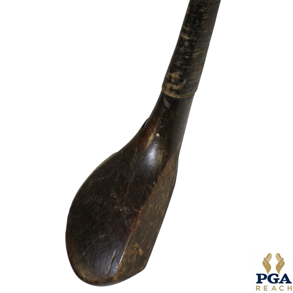 Willie Park Spliced Neck Transitional Wood Shafted Fairway Club Circa 1900 w/ Shaft & Head Stamps
