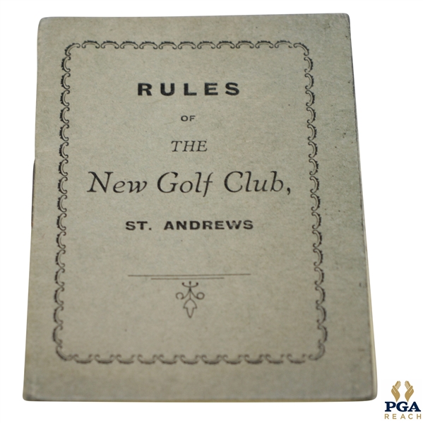 1949 St. Andrews 'Rules of the New Club' Booklet with Amendments (1958)
